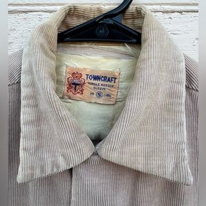 1940s Towncraft Deluxe Khaki Corduroy Shirt